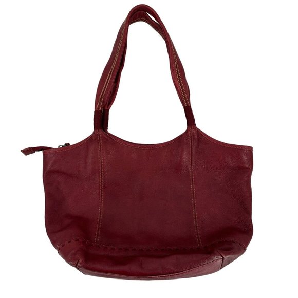 The Sak Bags The Sak Red Pebble Hand Bag Shoulder Casual Classics 0 Cow Leather Zip Medium